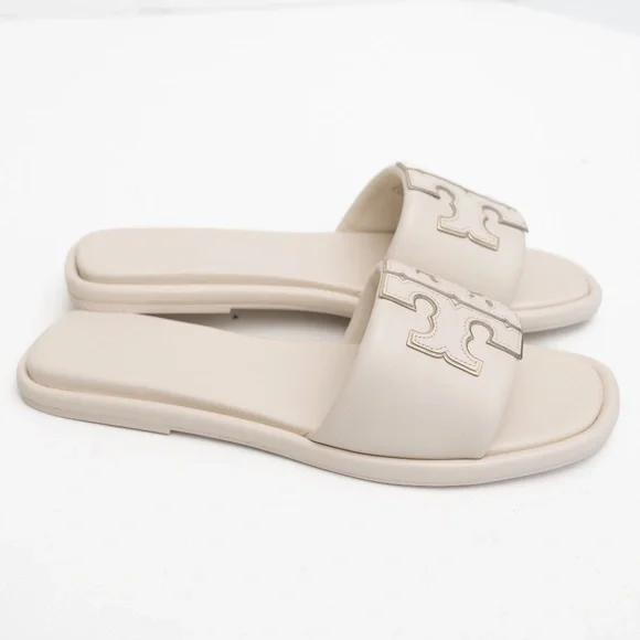 Tory Burch • Double-T Nappa Leather Slide